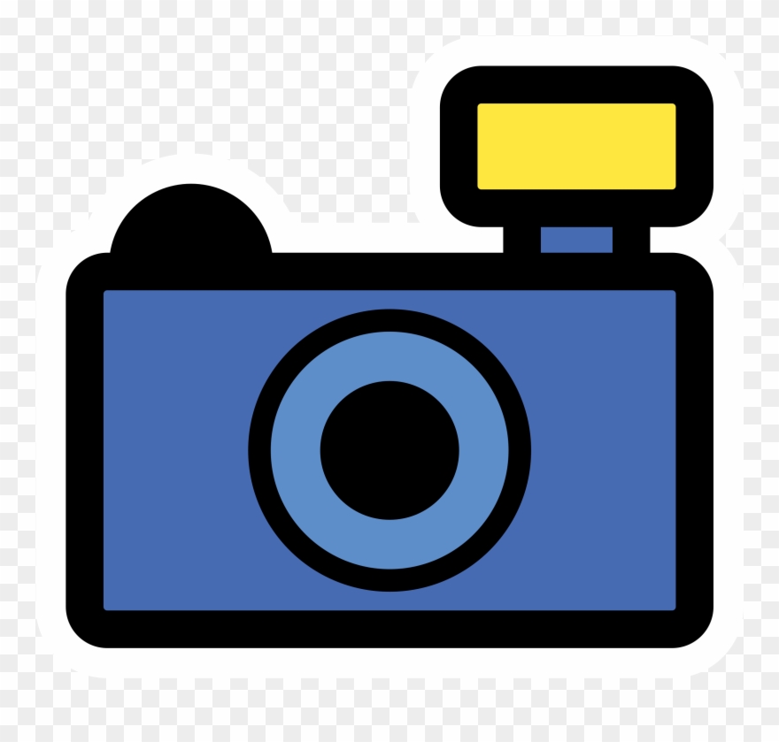 Blue Camera Clipart - Camera Icon Png Color Transparent Png
