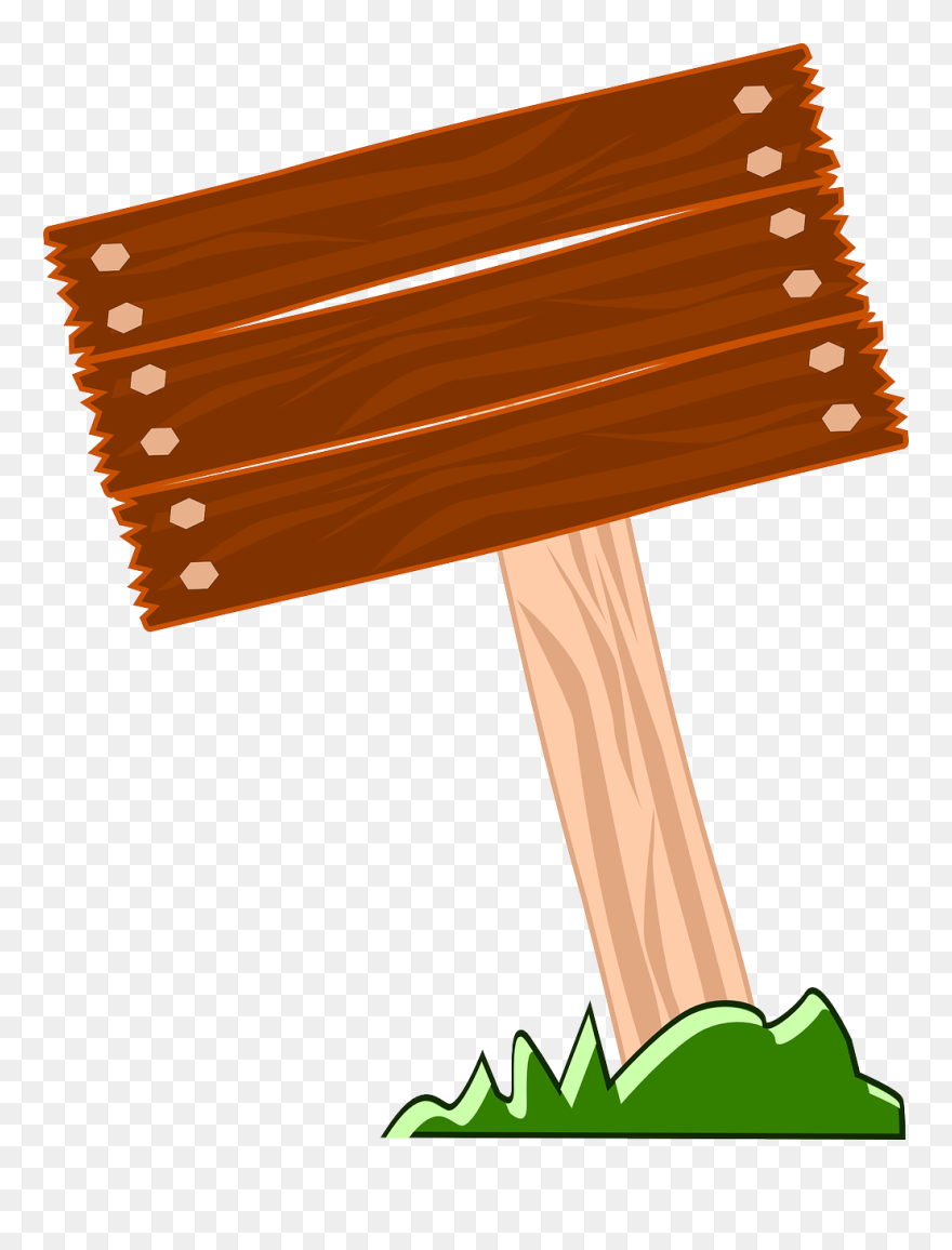 Wood Clipart Signpost - Board Clip Art - Png Download