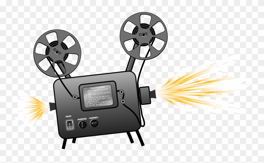 Projector Panda Free Images - Movie Projector Clipart