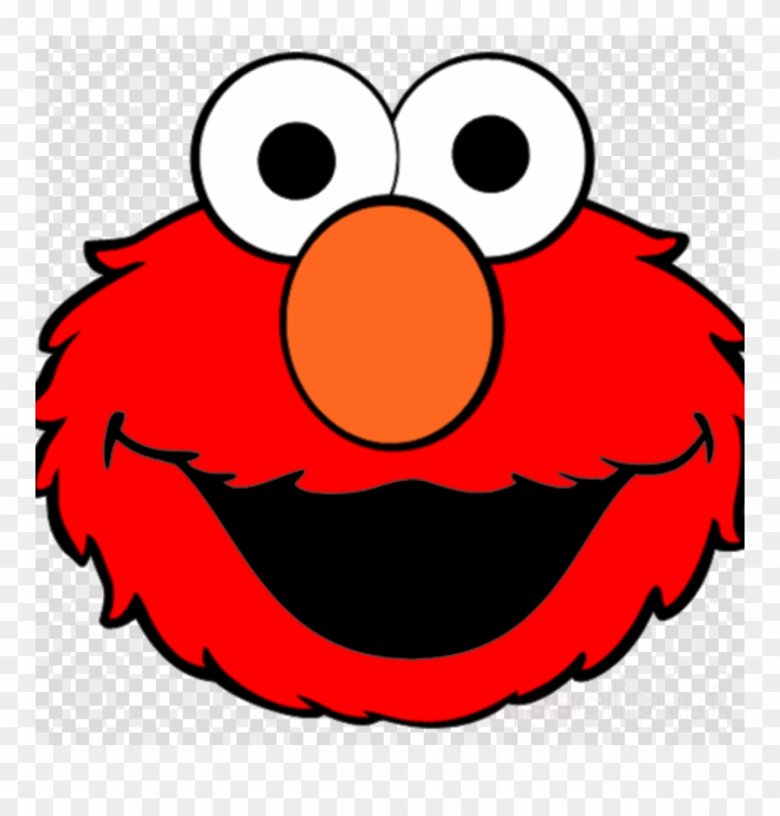 Elmo Face Stencil Clipart Elmo Cookie Monster Big Bird - Elmo Dibujo - Png Download