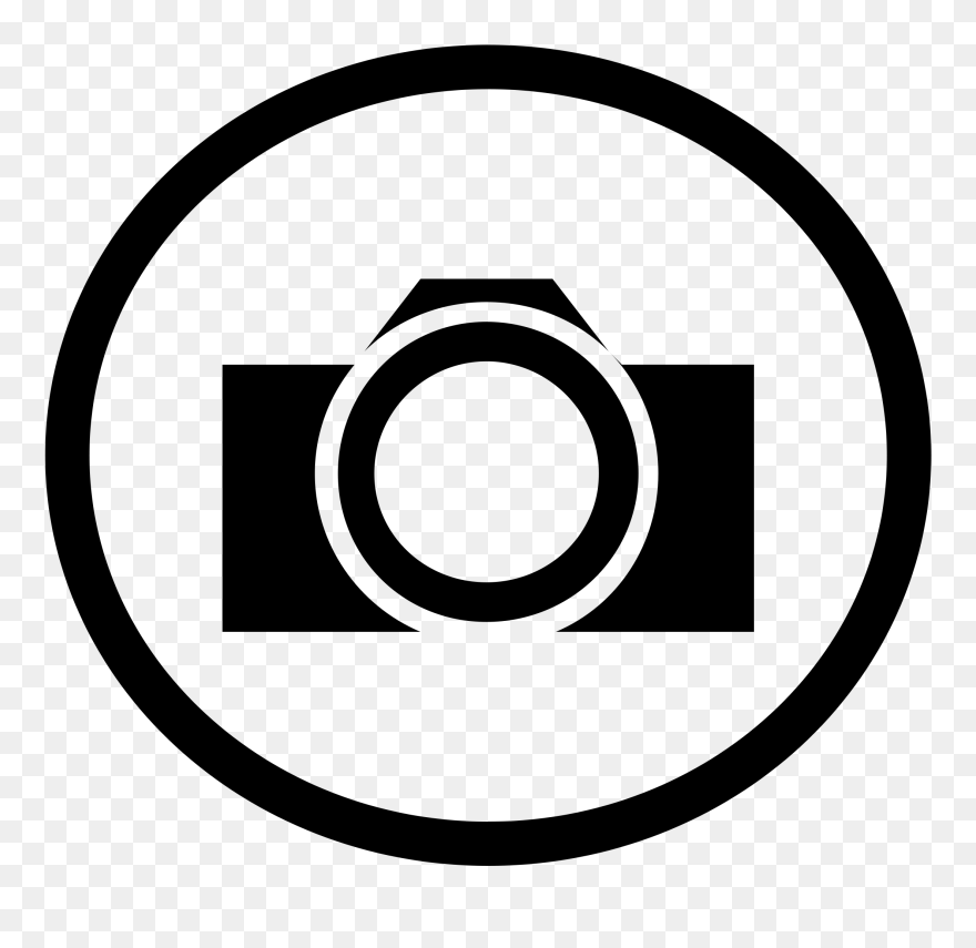 Camera Logo Png - Black And White Camera Logo Clipart