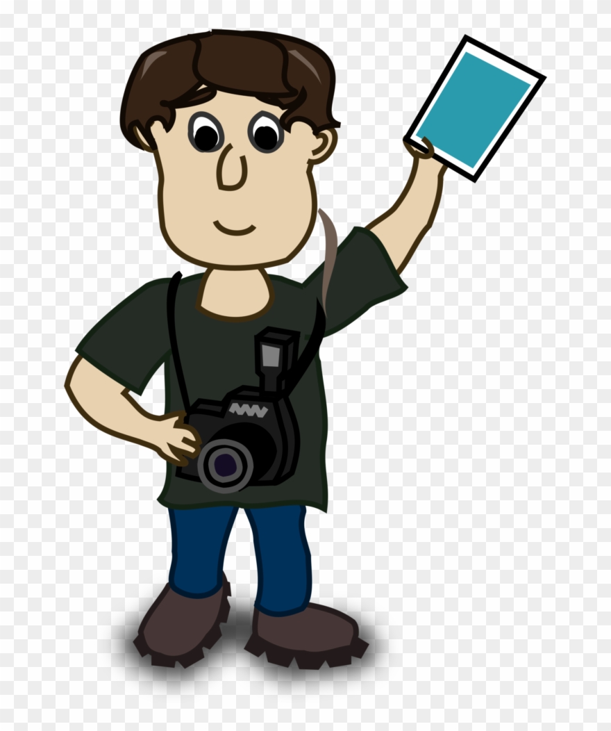 Photography Image Photographer Clip Art Free - Photographer Vector Character - Png Download