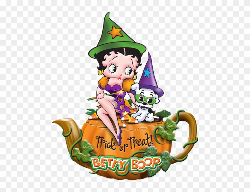 Betty Boop Halloween - Good Morning Trick Or Treat Clipart