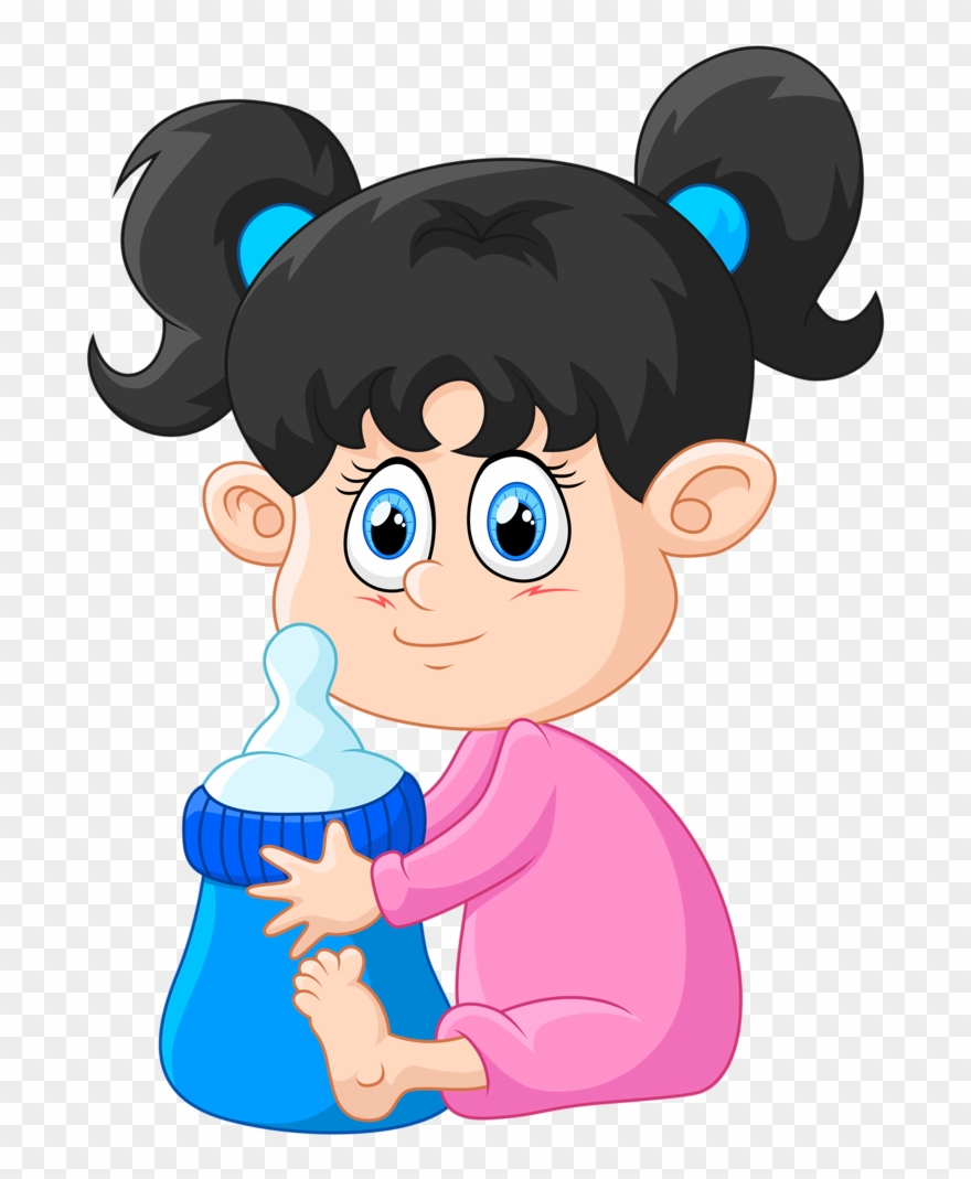 Bebê & Gestante - Imagenes De Una Niña Tomando Leche Clipart