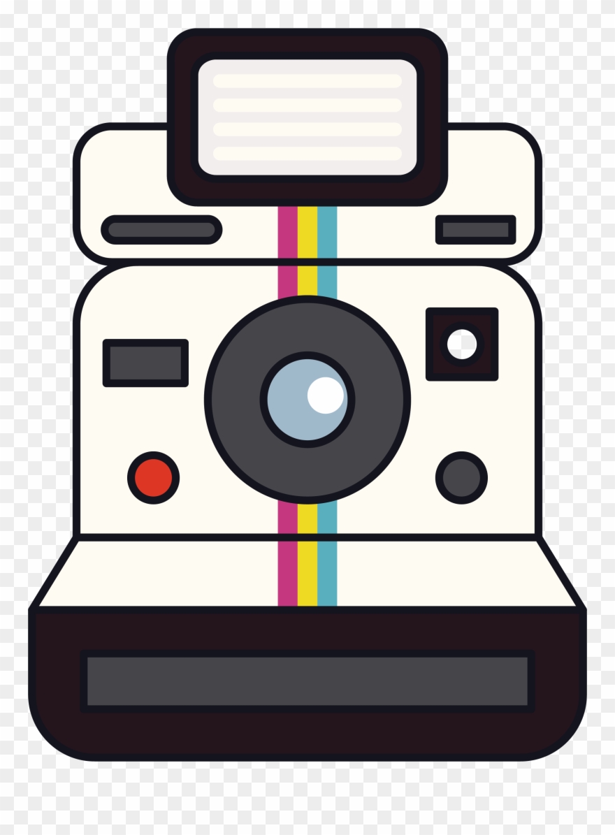 Instant Corporation Clip Art White - Polaroid Camera Clip Art - Png Download