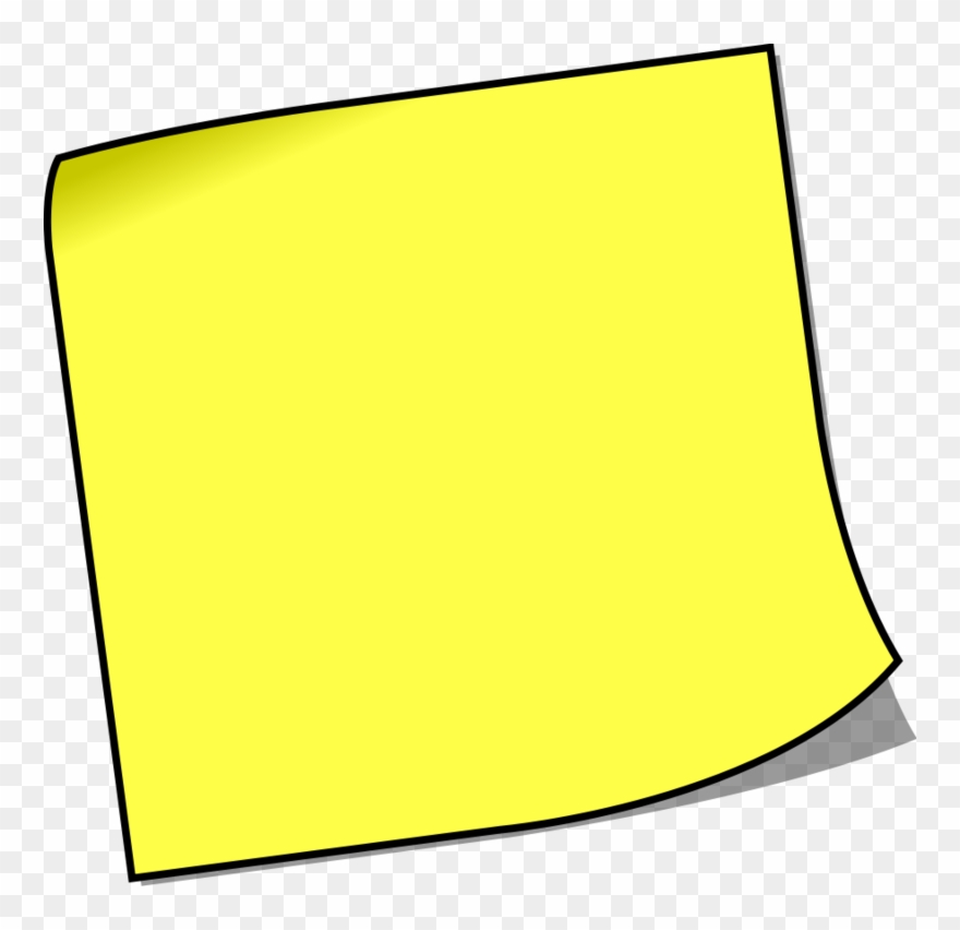 Post-it Clipart Small - Cartoon Post It Note - Png Download
