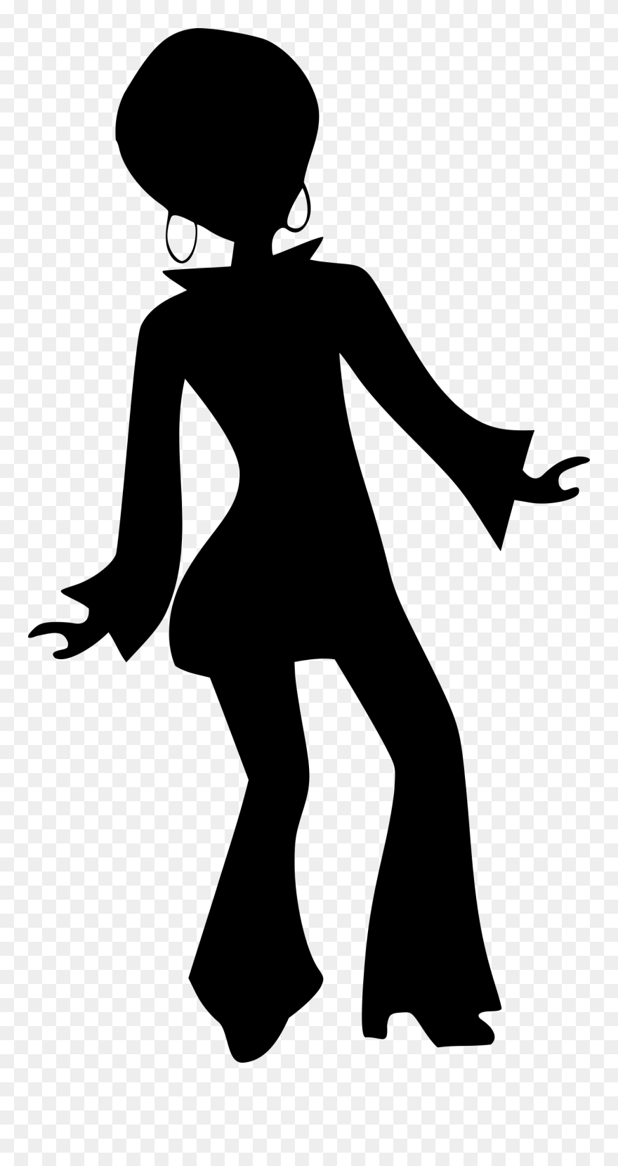 Clip Art By Merlin2525 - Silueta De Los Años 80 - Png Download