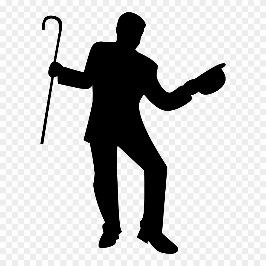 Silhouette Ballet Dancer Art - Dancer With Hat Silhouette Clipart