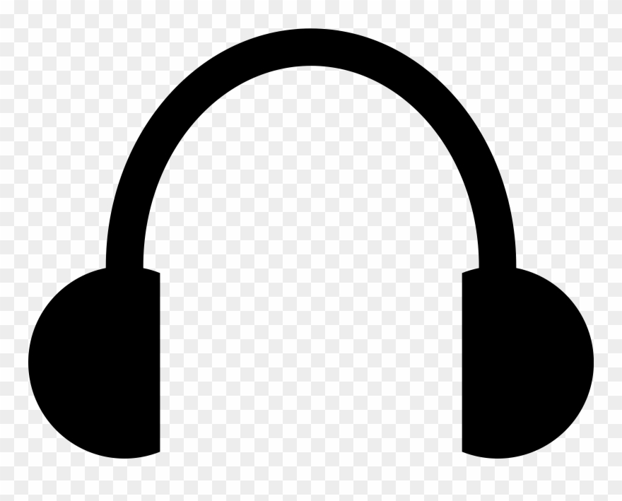 Collection Of Black And White High - Headphone Sign Clipart