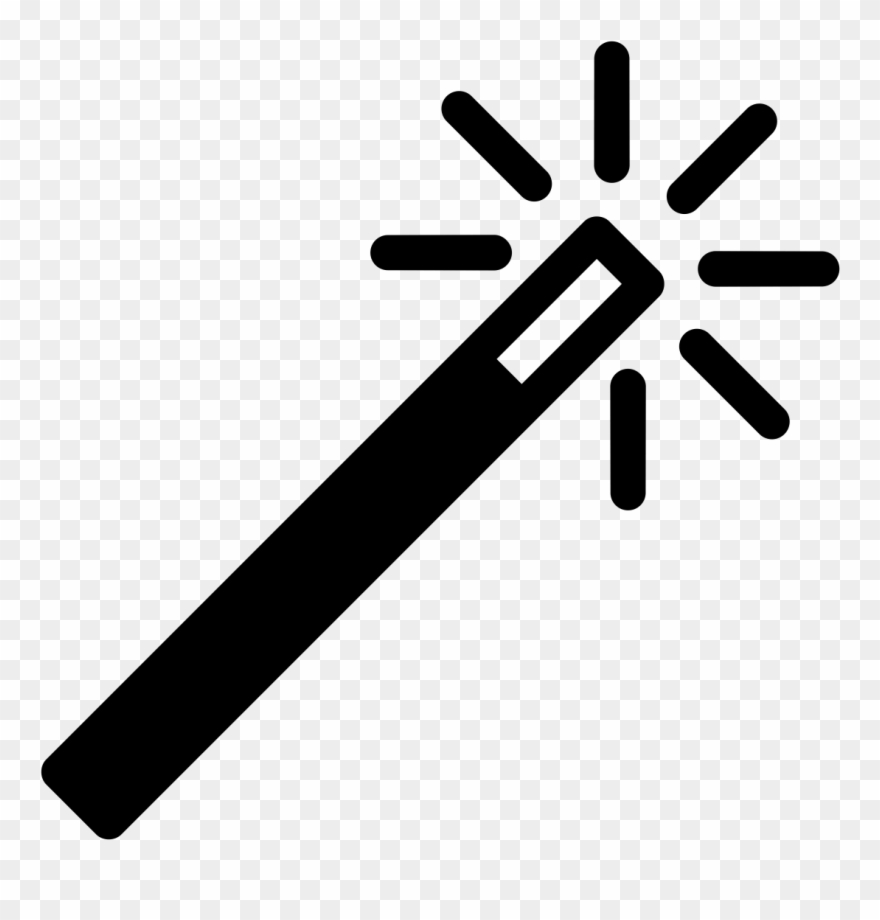 Easy Dental Logo Maker Website - Black And White Wand Icon Clipart
