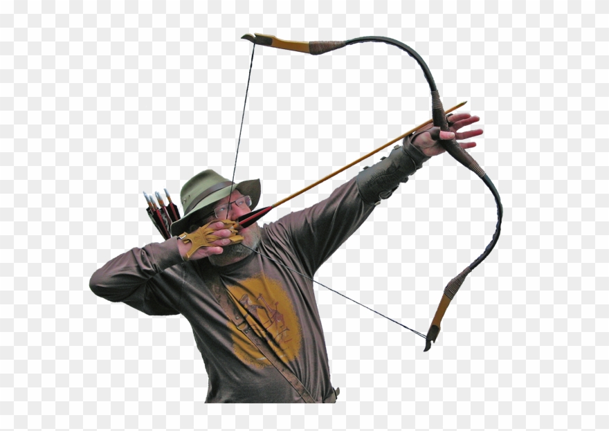 Traditioneller Bogensport - Longbow Clipart