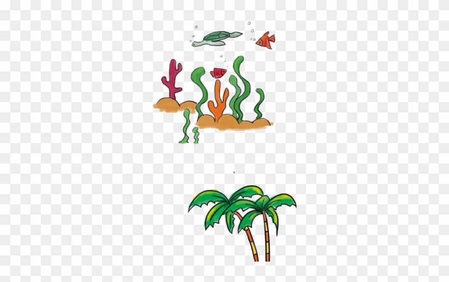 Sea Grass Clipart Sea Creature - Plants - Png Download