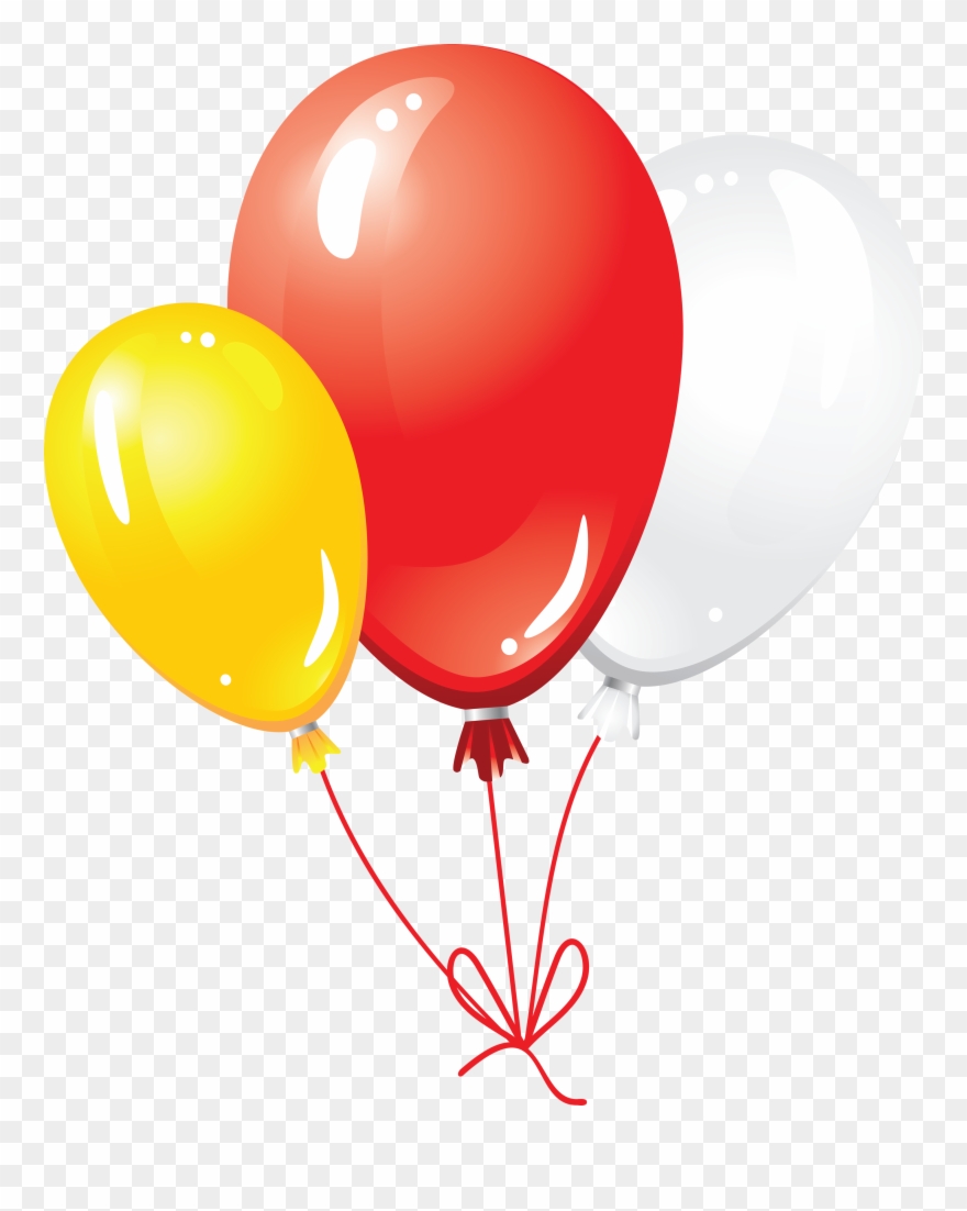 Balloon Png Images Free Picture Download With Transparency - Red And Yellow Balloons Transparent Clipart