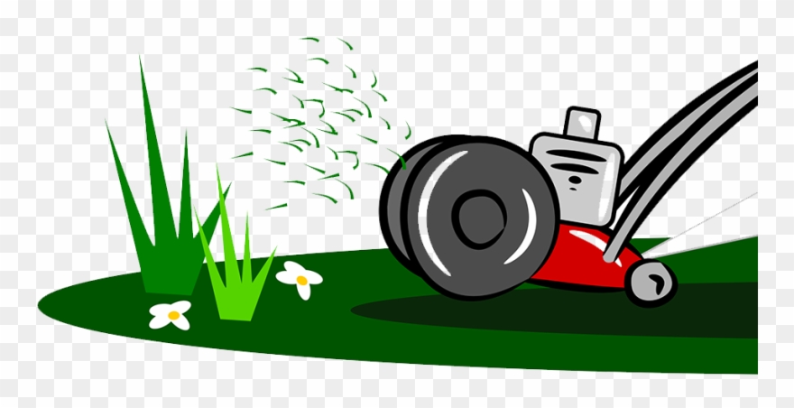 Grass Lawn Mower Cartoon Clipart