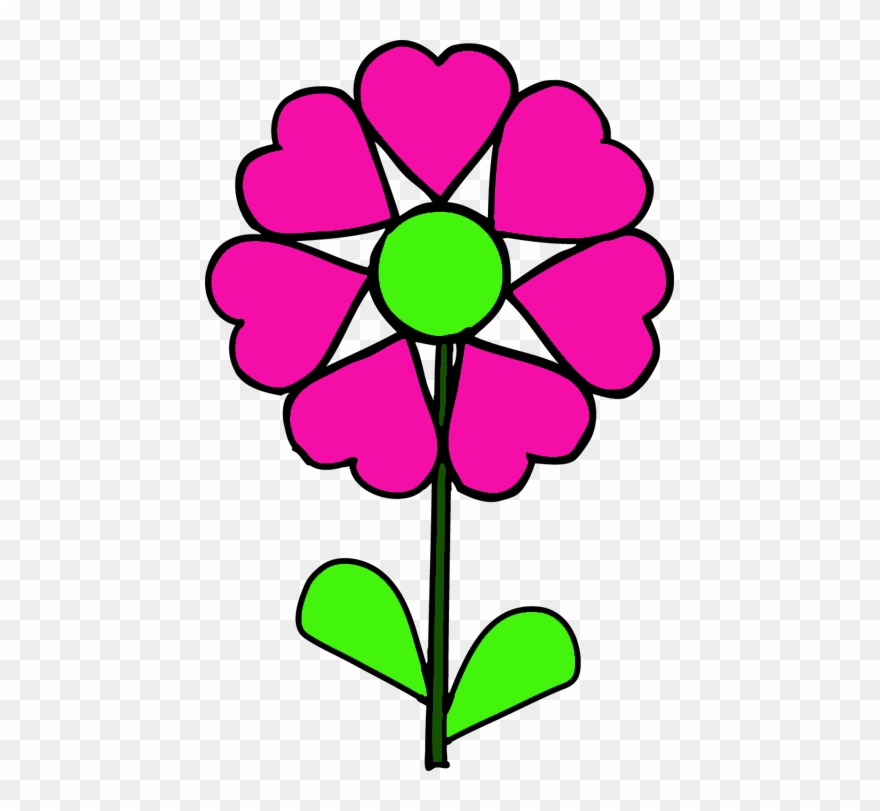 Flowers And Grass - Clip Art - Png Download