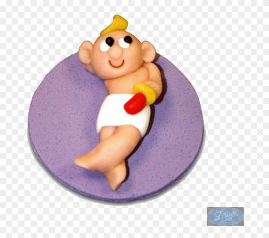 Marzipan Figur Baby Liegend Mit Schnuller - Cartoon Clipart