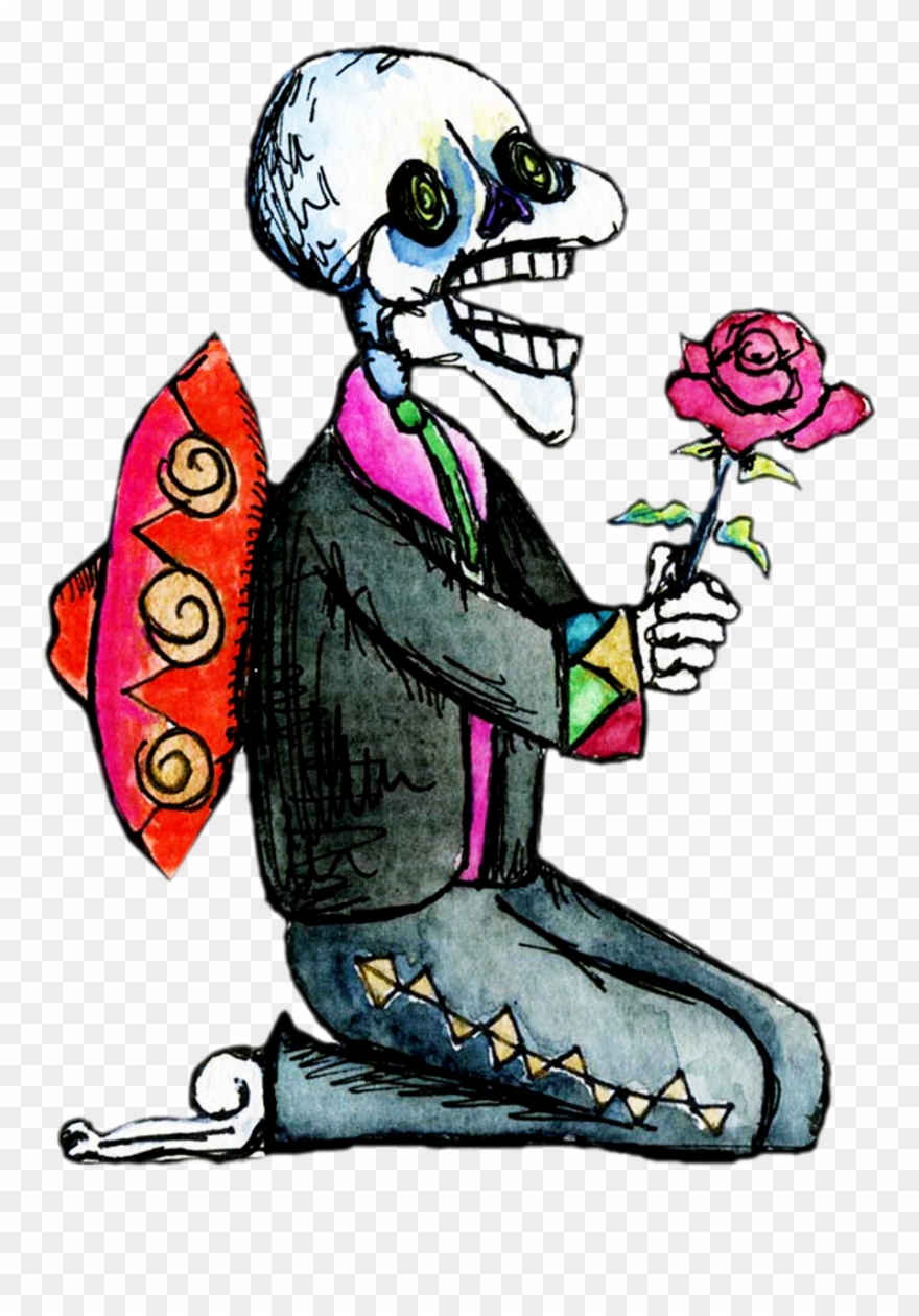 Mexico Day Of The Dead Dancer Mariachi Skeleton Hand - Day Of The Dead Clipart Transparent - Png Download