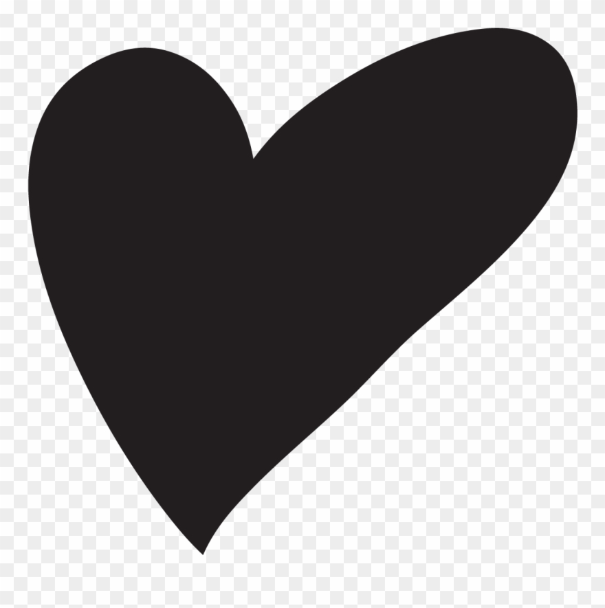 Heart Drawing - Hand Drawn Heart Png Clipart