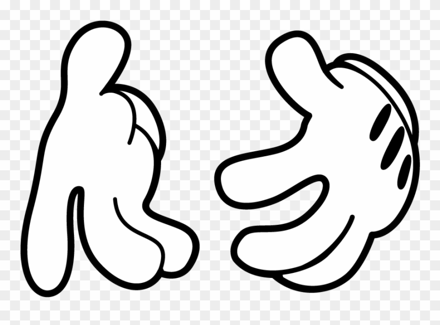 Mickey Mouse Hands Drawing At Getdrawings - Mickey Mouse Hands Png Clipart