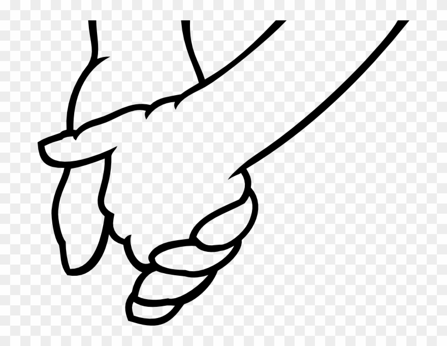 File - Hands - Zip - Holding Hands Cartoon Transparent Clipart