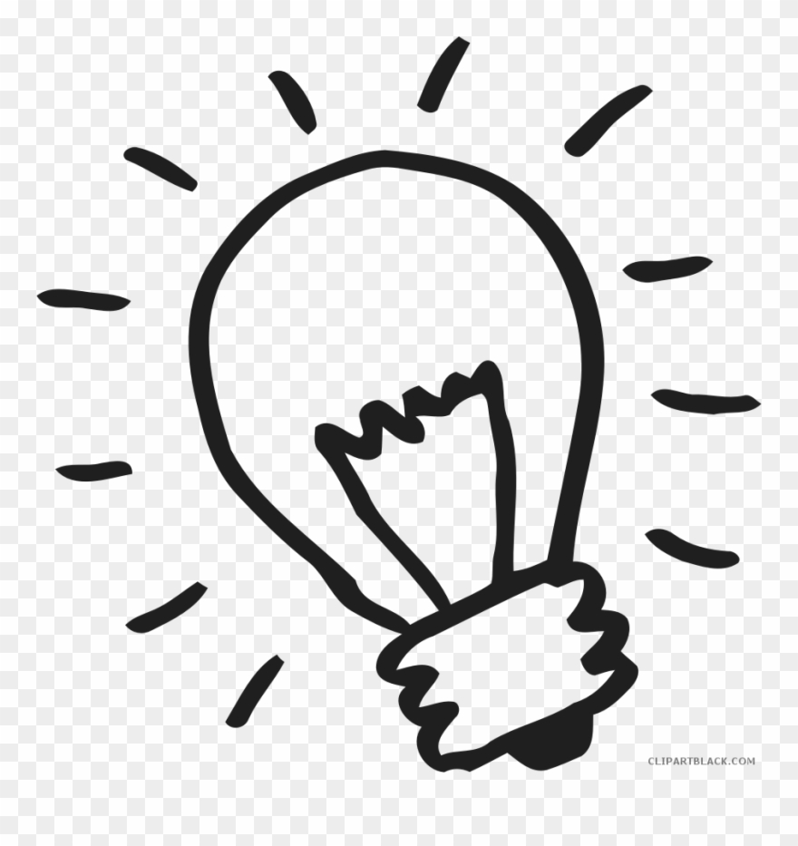 Light Outline Clipart Clipartblack - Light Bulb Clipart Png Transparent Png