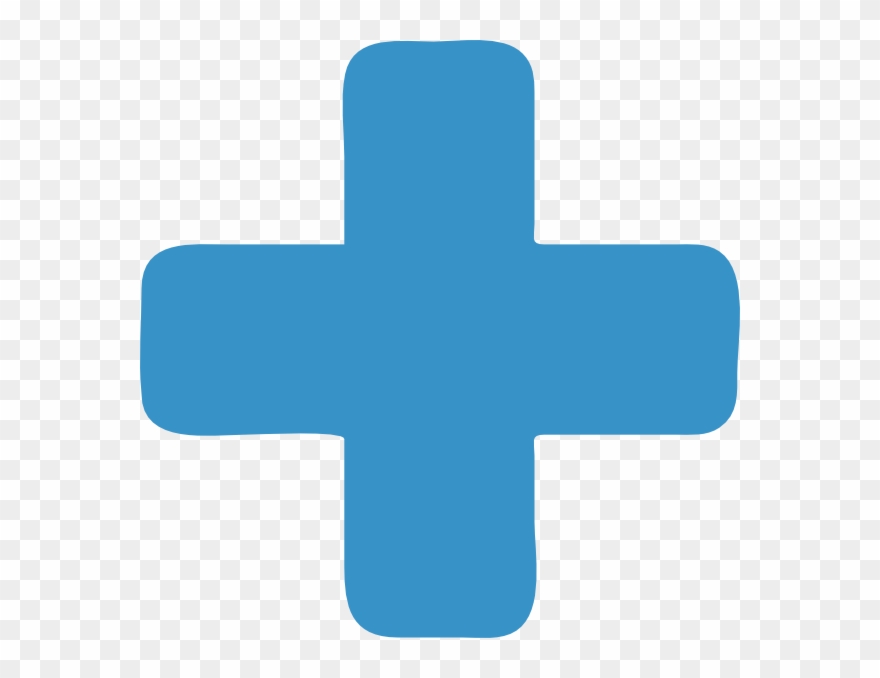 Sign Clipart Addition - Blue Plus Sign Png Transparent Png