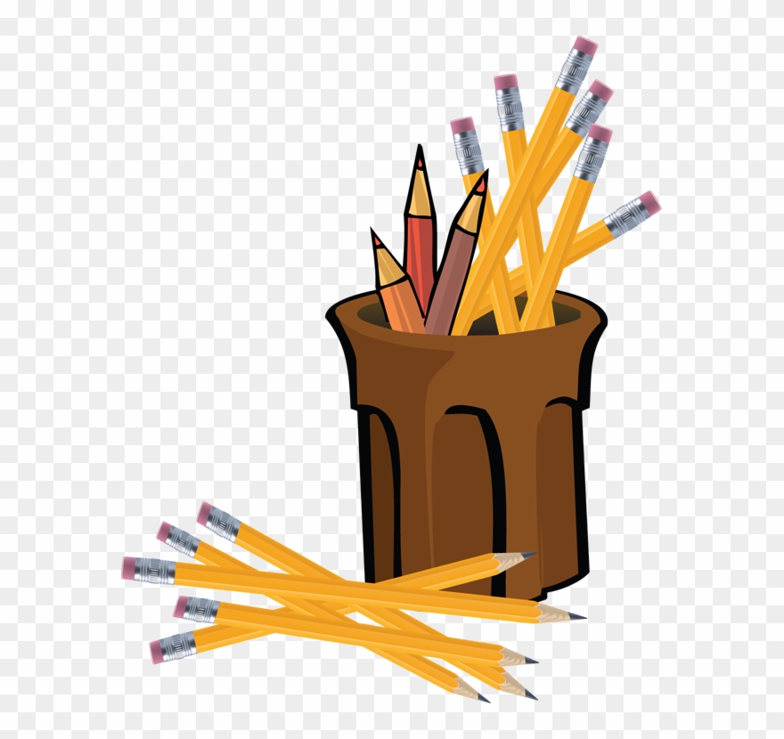 Clipart Info - Clip Art Pencil Cup - Png Download