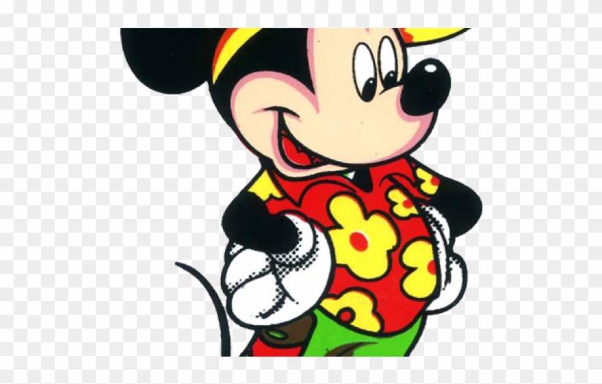 Hawaii Clipart Mickey - Mickey Mouse Hawaiano - Png Download