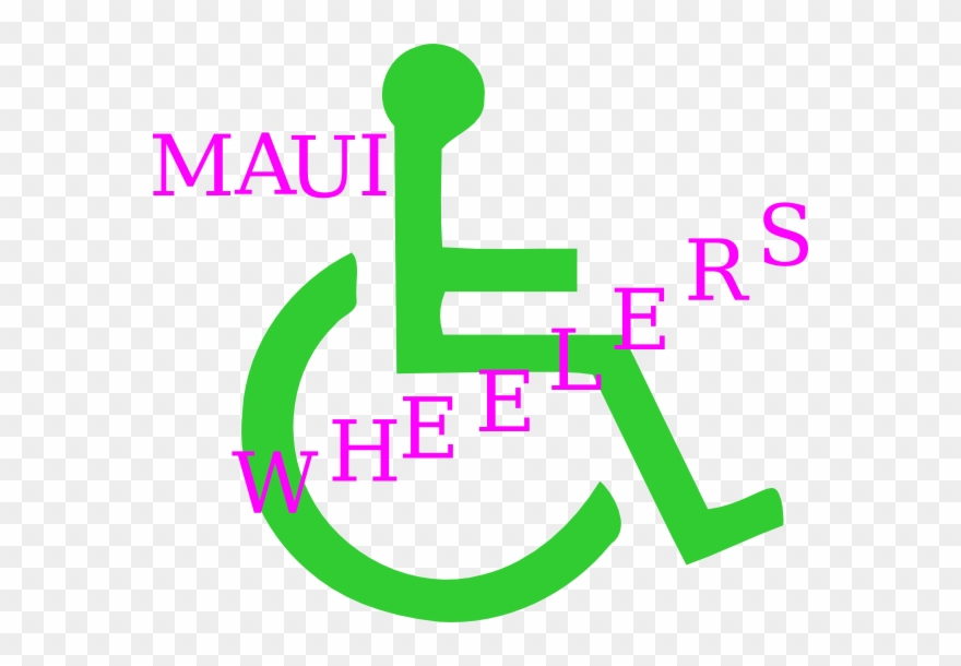 Maui Wheelers Clip Art - Small Handicap Symbol - Png Download