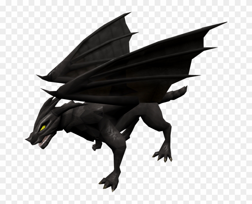Pictures Of Black Dragons - Runescape Black Dragon Clipart