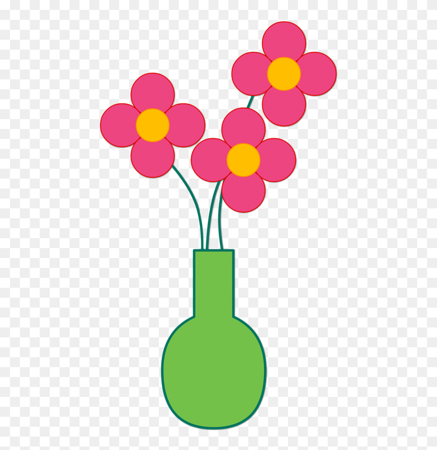 Png Transparent Clip Art Image Collections Large Floor - Flower With Vase Cartoon