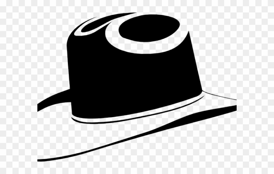 Cowboy Hat Clipart Silhouette - Black Cowboy Hat Clip Art - Png Download