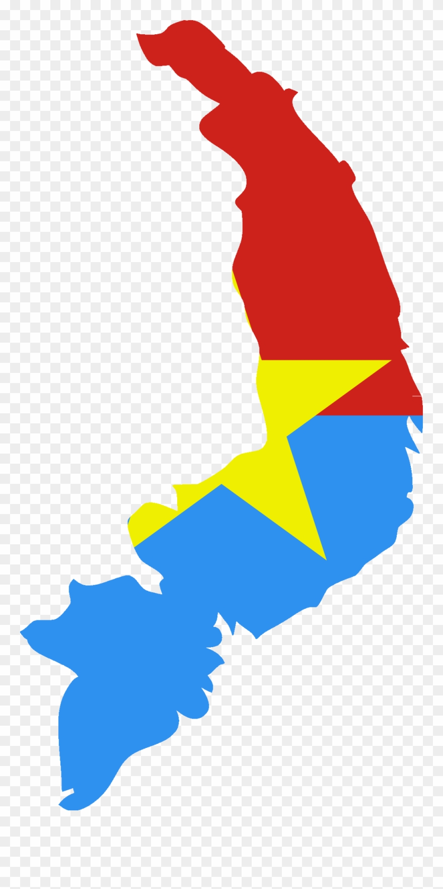 Vietnam Flag Cliparts - Flag Map Of South Vietnam - Png Download
