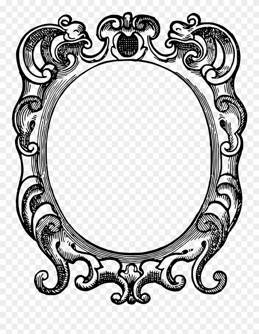 Big Image - Ornate Icon Border Png Clipart