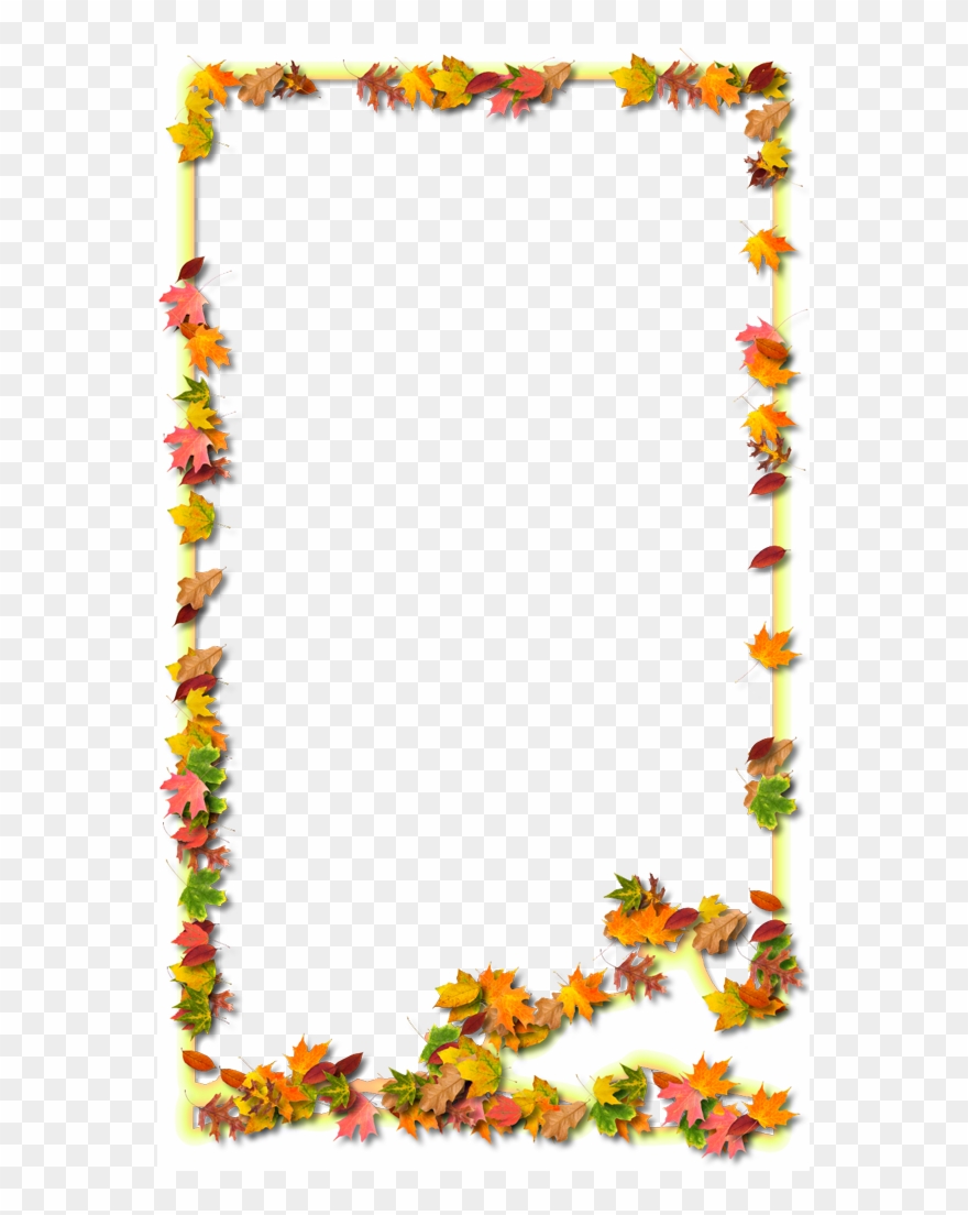 Okaloosa Fancy Frame Style Maps In 30 Styles - Apples And Leaves Border Clipart