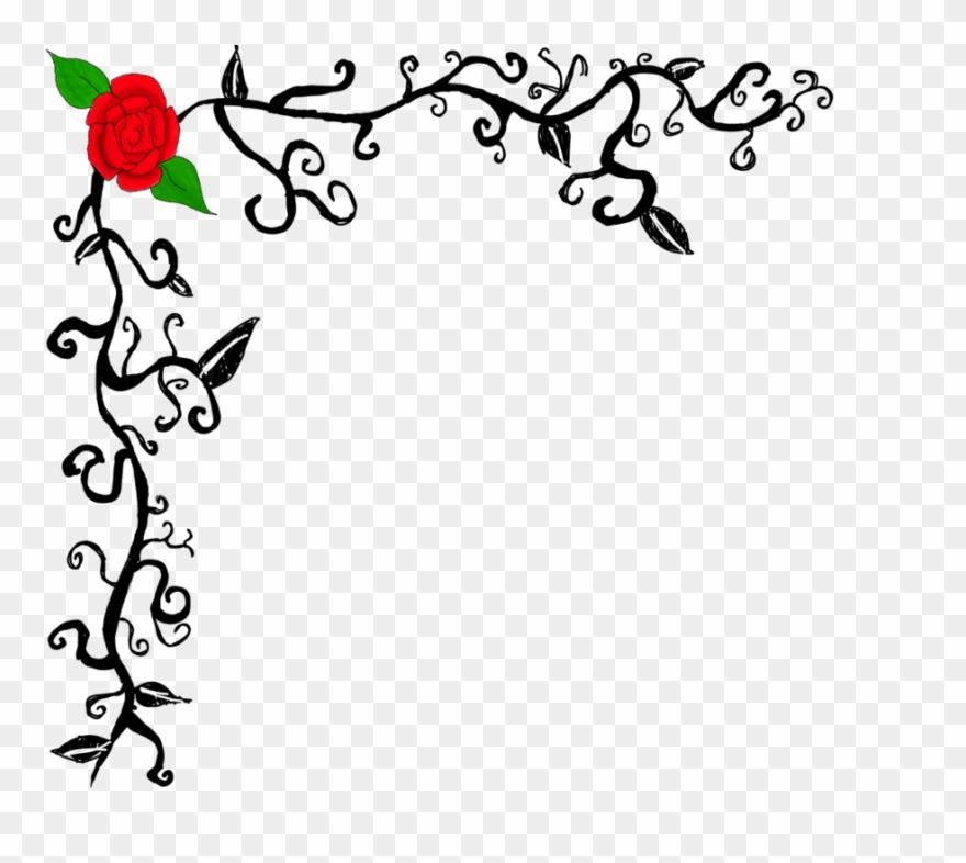 Best Rose Border 7742 Clipartion Com Decorative Borders - Assignment Front Page Design Border - Png Download