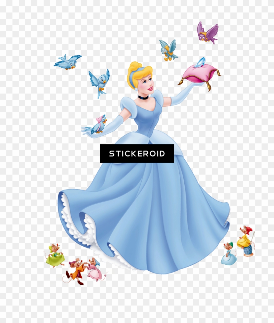 Cinderella Disney - 65x85cm Disney Princess Cinderella Sticker Wall Decoration Clipart
