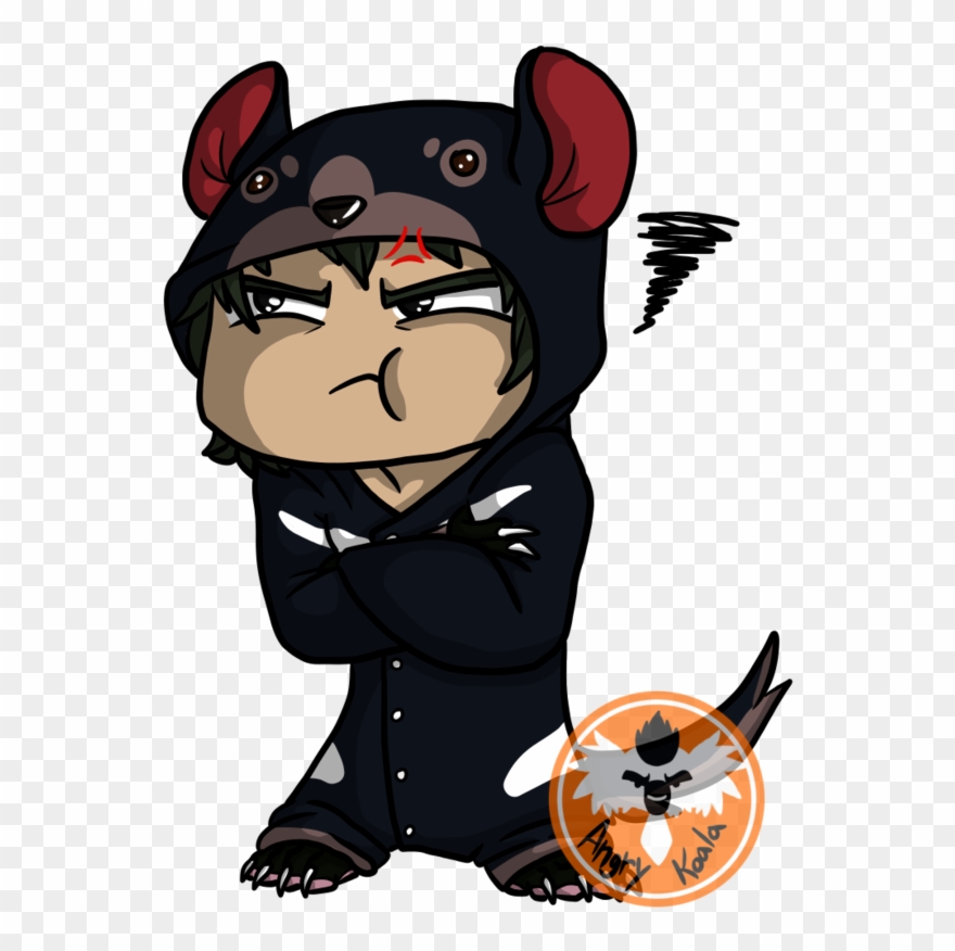 Marsupial Kigu Ych- Tasmanian Devil - Tasmanian Devil Anime Clipart