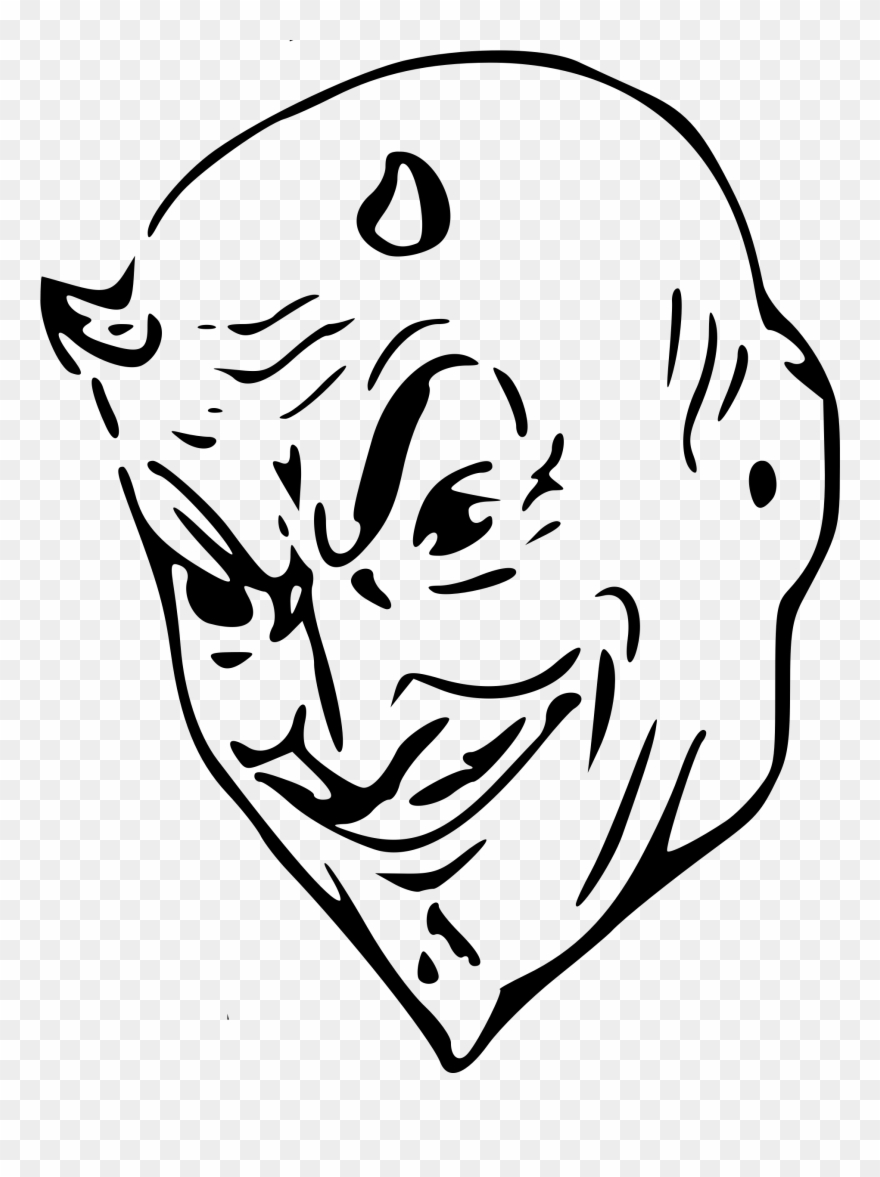 Big Image - Vintage Devil Line Art Clipart