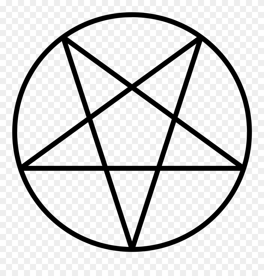 Church Of Satan Pentagram Satanism Sigil Of Baphomet - Estrella En Un Circulo Clipart