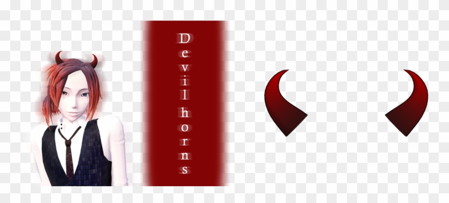 Image Transparent Download Mmd Devil Horns Dl By Joanagnes - Mmd Horns Clipart