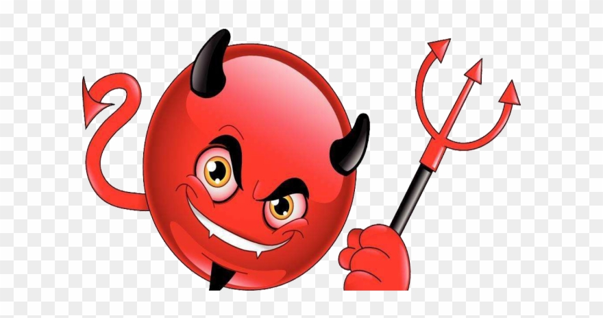 Satan Clipart Devil Emoji - Devil Emoticon Png Transparent Png