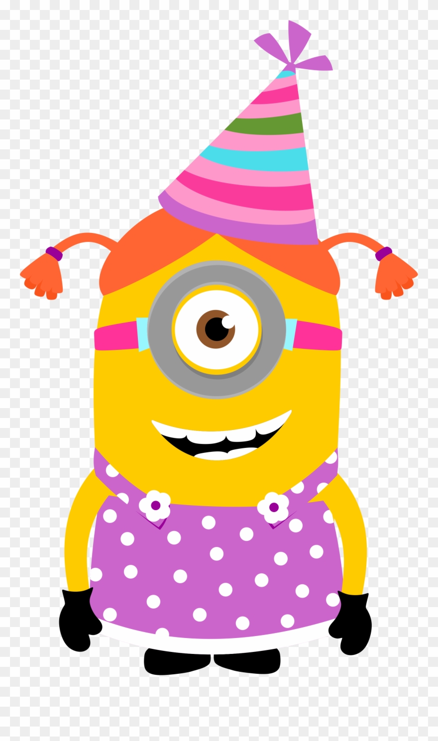 Image Of Birthday Hat Clipart - Birthday Girl Minions Clipart - Png Download