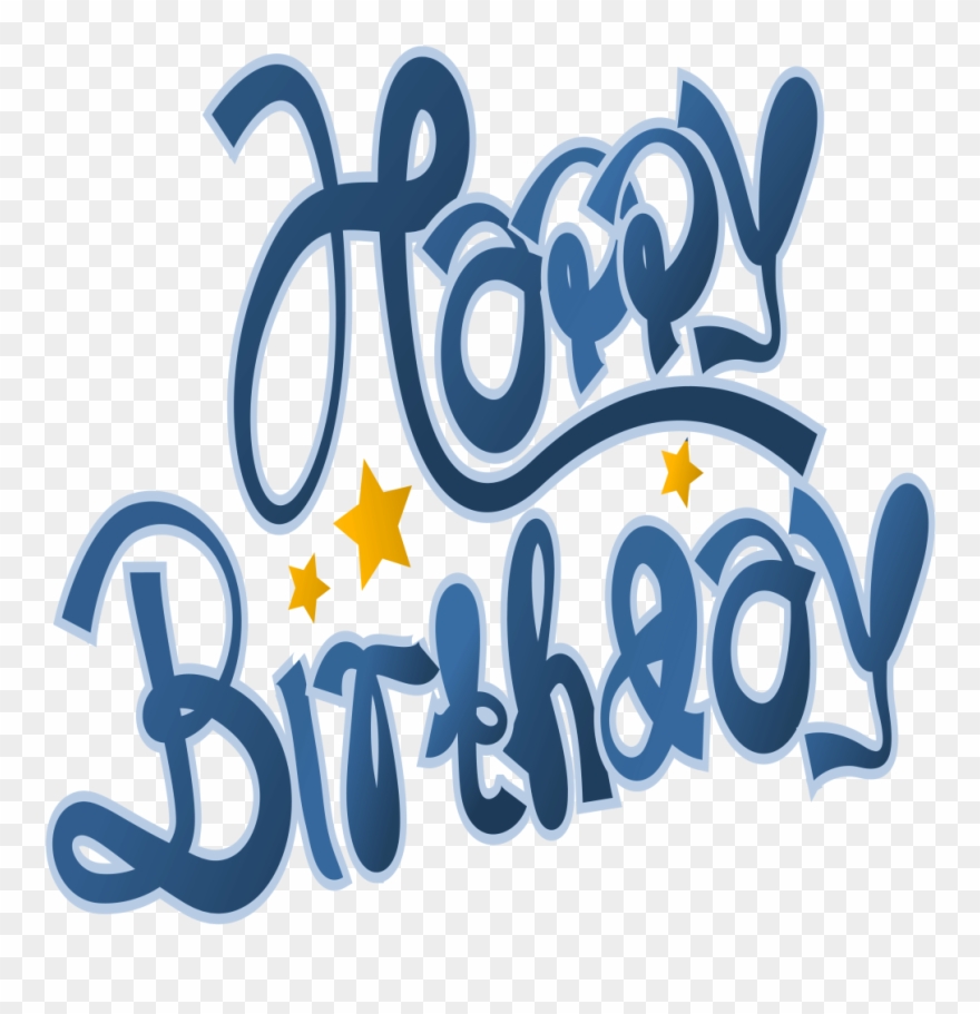 New Happy Birthday Images Free Animated - Happy Birthday Ecriture Png Clipart