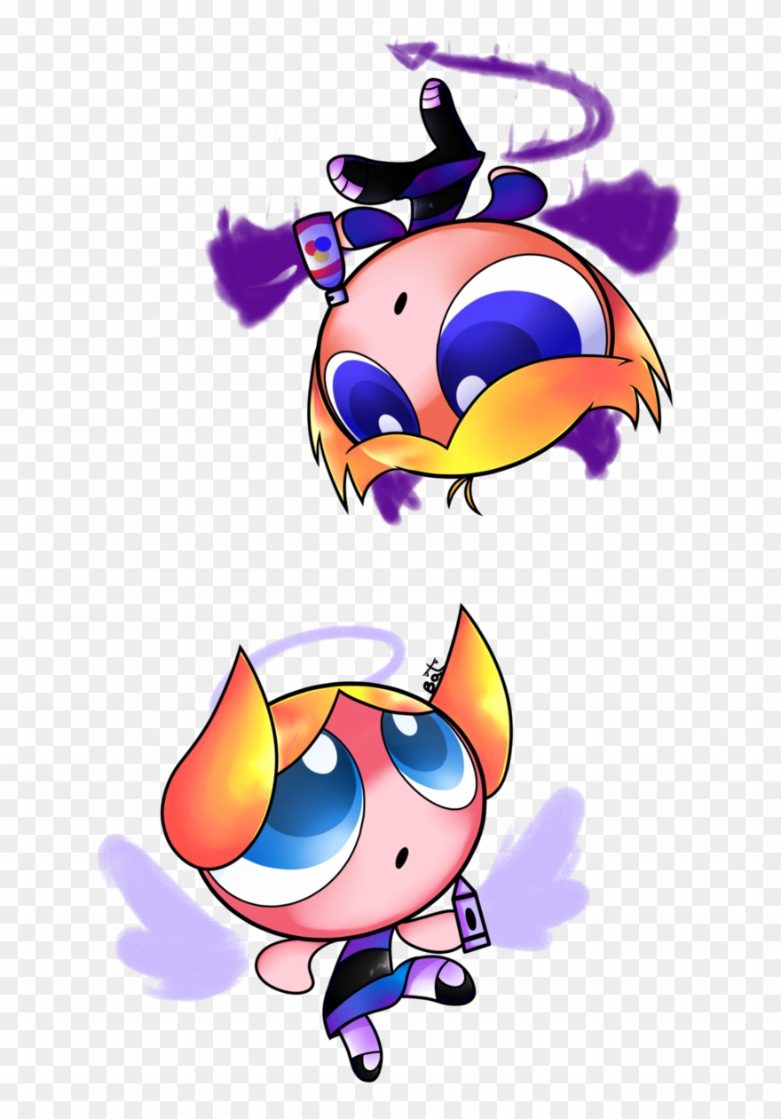 Graphic Freeuse Download Angels And Demons Clipart - Ppg Angel And Demon - Png Download