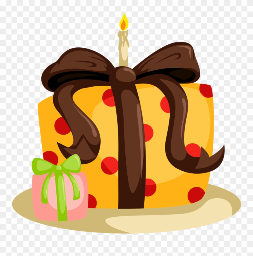 Clipart Aniversário - Birthday Cake Cartoon - Png Download