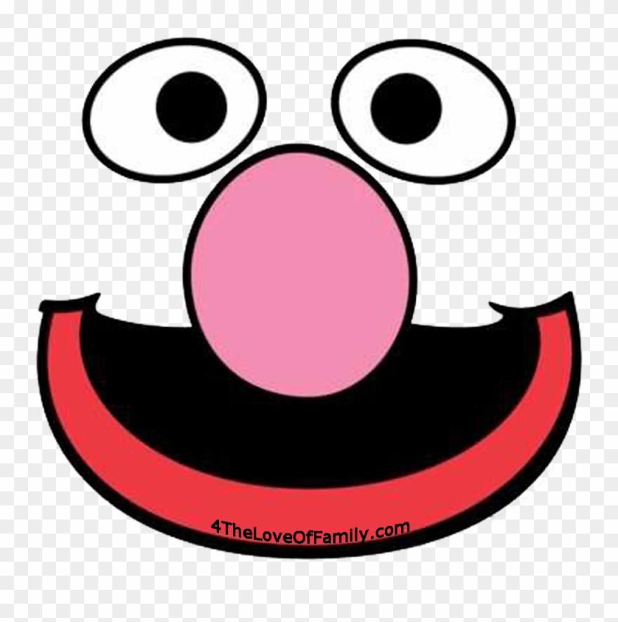 Could Use These For So Many Things - Sesame Street Face Printable Clipart