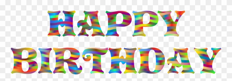 Happy Birthday Party Computer Icons Pdf - Happy Birthday Typography Png Clipart