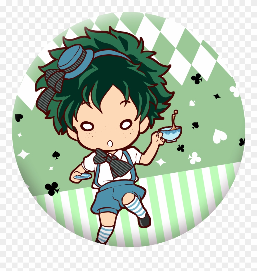 [preorder] Hero In Wonderland Tea Party Pin Buttons - Pin-back Button Clipart
