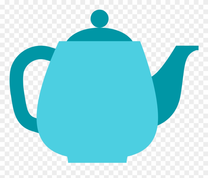 Teal Clipart Teapot - Teapot - Png Download
